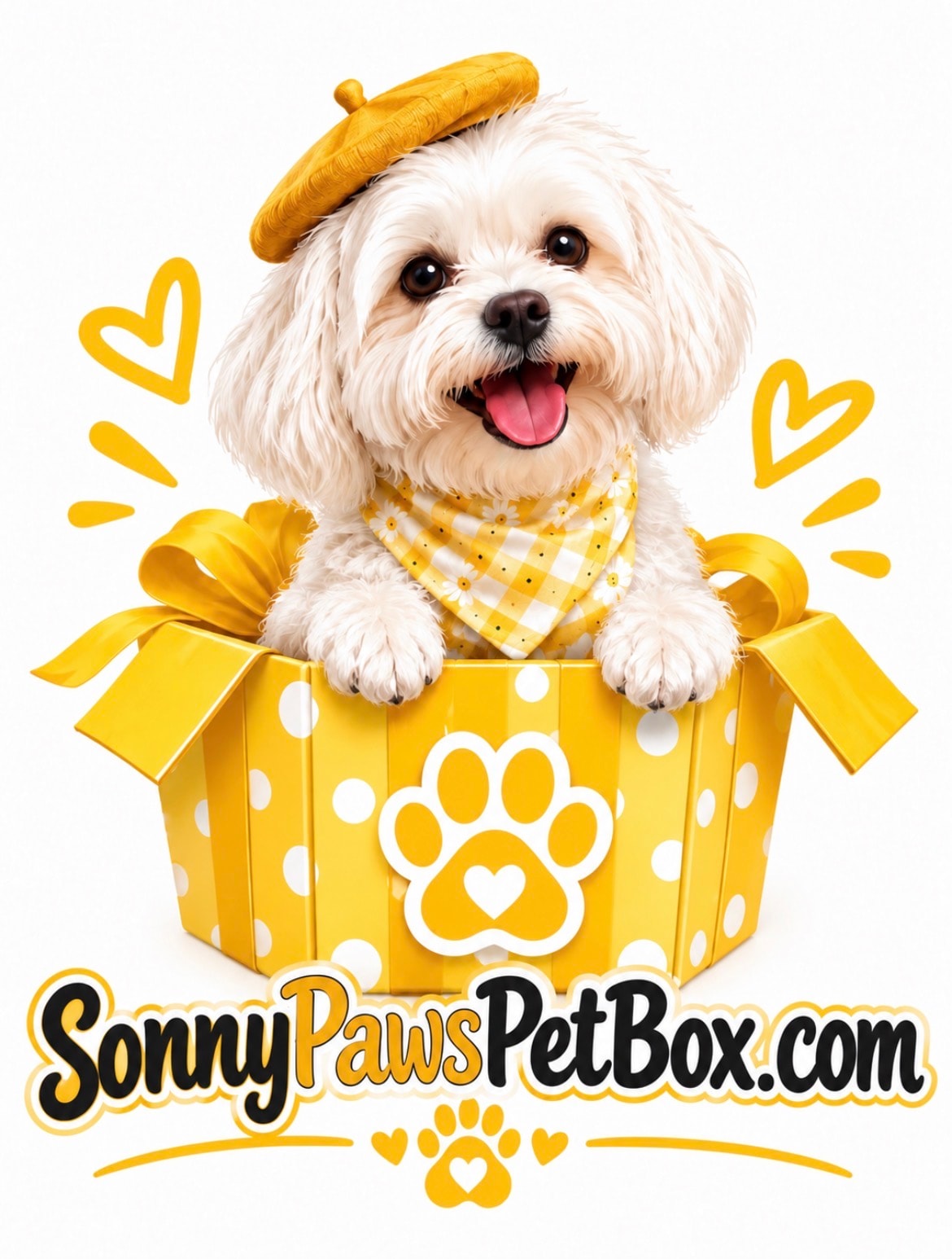 Sonny Paws Pet Box branded illustration